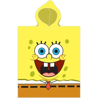 Carbotex detské pončo Sponge Bob 01 50x110 cm 100% bavlna