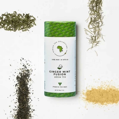 KAZI YETU Ginger Mint Fusion zelený čaj so zázvorom a mätou 56 g