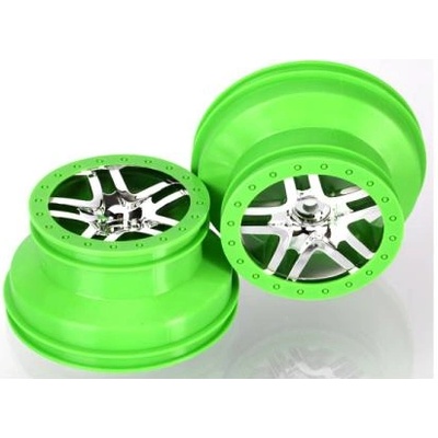 Traxxas диск 2.2/3.0" SCT Split-Spoke сребристо-зелен (2)