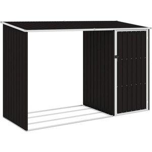 HABA Градински навес кафяв 245x98x159 см поцинкована стомана (V46296)