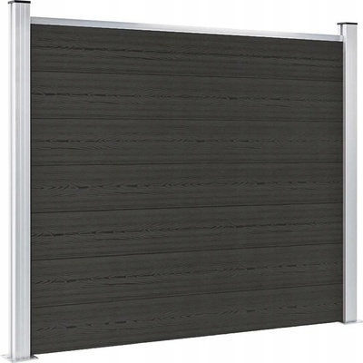 Nabytek XL Plotový dílec WPC 180 x 146 cm černý