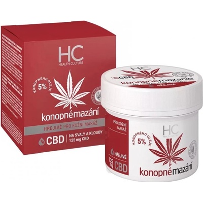 Health Culture Konopné mazanie hrejivé s CBD krém 125 ml