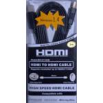  Плосък HDMI кабел , версия 1.4 , 10.2Gbit/s, 1080p+, Proclass - 2 метра