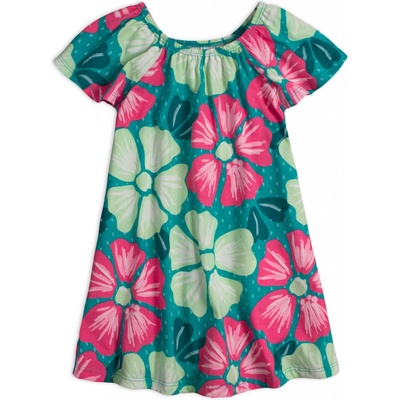Dívčí šaty KYLY FLOWER zelené