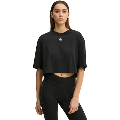 ADIDAS ORIGINALS-ESS CROP TEE BLACK