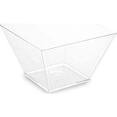 Fingerfood kelímok PS štvorcový priehľadný 110 × 110 × 70 mm 500 ml – Wimex Wimex