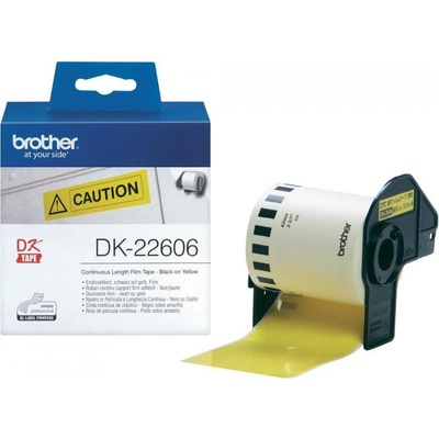 Brother DK-22606, 62mm x 15,24m, žltá, originálna filmová role