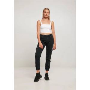 Urban Classics Дамски дълги карго панталони в черен цвят Ladies Denim Cargo PantsMODEL116 SALE - , размер 30