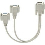 VCOM Сплитер VCom CG021, VGA(м) към 2x VGA(ж), бял (CG021)