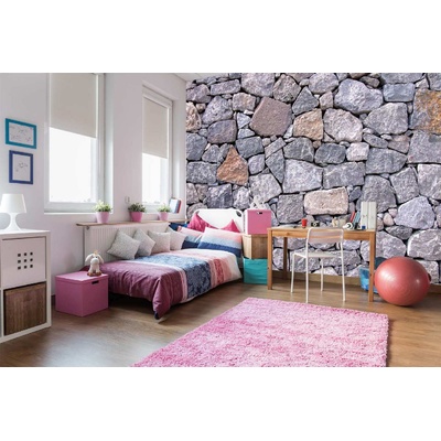 DIMEX ART Самозалепваща се флизелинова фототапета естествен камък стена 375 x 250 см