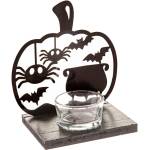 Dakls Дървен свещник с хелоуински мотив Happy Halloween - Dakls (GN150)