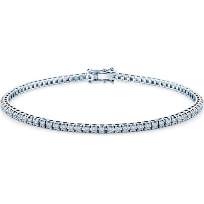 SAVICKI Тенис гривна, бяло злато 585, бели диаманти 1.204К. 2.3mm. 19cm