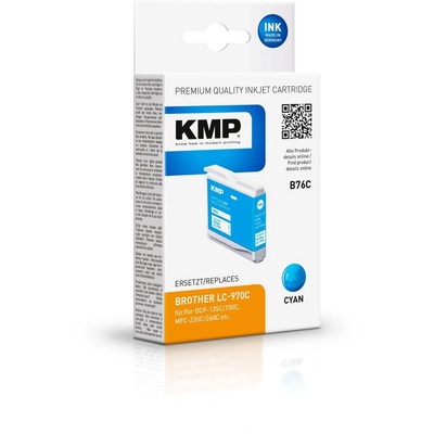 Compatible KMP Brother LC-970C 300 S синя касета за принтер (неоригинален продукт) (1060,4003)