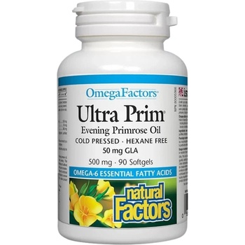Image 1 of Natural Factors Ultra Prim Evening Primrose Oil 500 mg [90 Гел капсули]