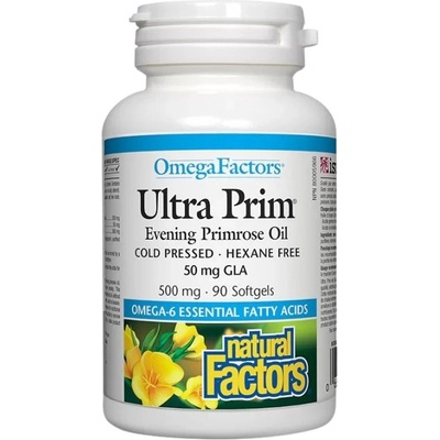 Natural Factors Ultra Prim Evening Primrose Oil 500 mg [90 Гел капсули]