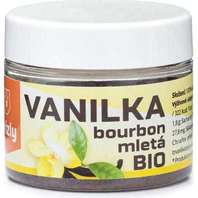 GRIZLY Vanilka mletá Bourbon BIO 20 g