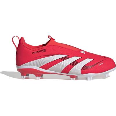 Adidas Детски футболни бутонки Adidas Predator 3 Childrens Laceless Firm Ground Football Boots - Red/White