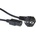 ACT Powercord захранващ кабел с щепсел Schuko CEE 7/7 (ъглов) - C13 IEC 60320, 0, 5 м, черен, AK5145 (AK5145)