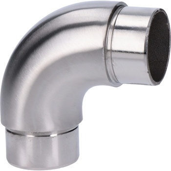 Spojka 90° na trubku ø 42,4 mm, brúsená nerez AISI 304