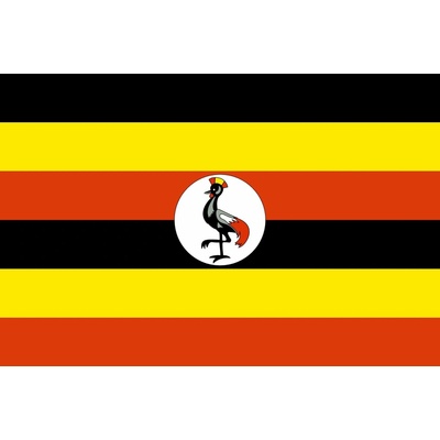 Uganda vlajka - 30 x 45 cm - tunel, karabina