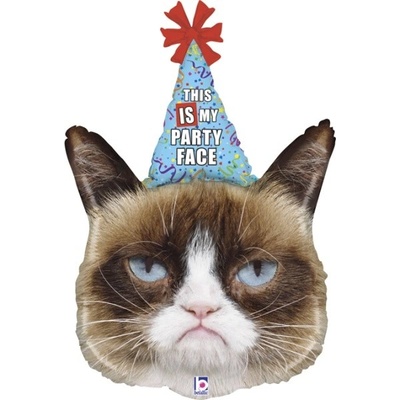 Grabo BALÓNEK fóliový Grumpy Party Face 91 cm