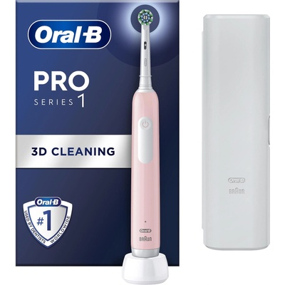 Oral-B Електрическа четка за зъби Oral B PRO 1 PINK + TC 6/8/6 (8001090914941)