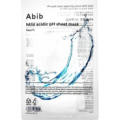 Abib Mild Acidic pH Sheet Mask Aqua Fit Face Mask хидратираща маска за лице унисекс 30 мл