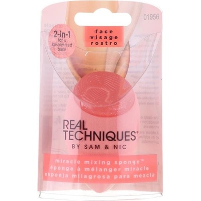 Real Techniques Miracle Mixing Sponge precizní houbička na make-up 2 v 1