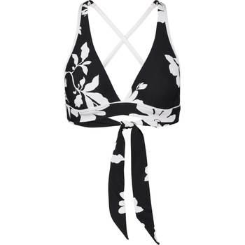 Seafolly Дамско бикини горнище Seafolly Mayflower Multi Fit Longline Tri Bikini top - Black - размер 32 (EU) (150-6642-0111)
