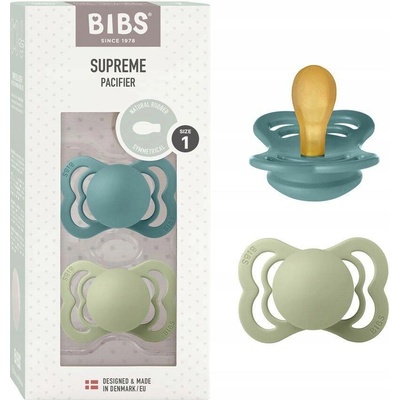 Bibs Supreme přírodní kaučuk 2ks Island Sea Sage