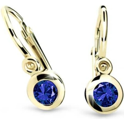 Cutie Jewellery zlaté dětské náušnice C1537-10-X-1 modrá