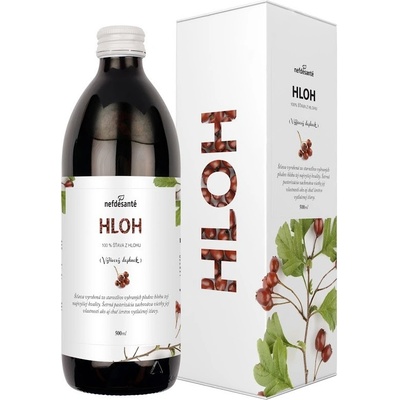 Nefdesanté HLOH 100% šťáva z hlohu s přídavkem vitamínu C 0,5 l