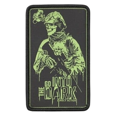 DIRECT ACTION® Nášivka INTO THE DARK velcro