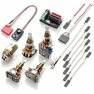 EMG 1 or 2 PU Wiring Kit Longshaft Потенциометър (EMG-1-2-PU-WR-KIT-LS)