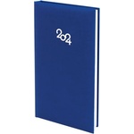  Бележник с дати 8х16 cm книговинил 64 листа Син (2011023-06-42112)