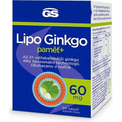 GS Lipo Ginkgo paměť+ 60mg 90 kapsúl