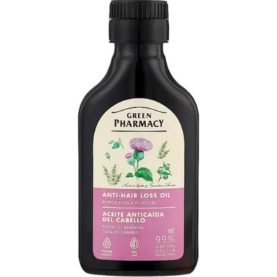 Olej proti vypadávaniu vlasov s lopúchovým olejom a prasličkou Green Pharmacy Anti-Hair Loss Oil - 100 ml