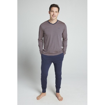 Jockey 500014 pánské pyžamo dlouhé modré – Hledejceny.cz