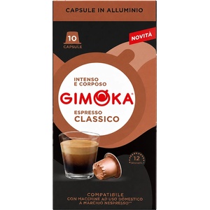 Gimoka Кафе капсули Gimoka Espresso Classico за Nespresso Original, 10 бр. , Арабика и Робуста