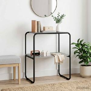 vidaXL Конзолна маса Сив Сонома 60 x 42, 5 x 70 см Инженерна дървесина (8007512)