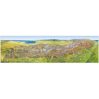 Das große Alpen-Panorama Sommer plano in Hülse Gutmann Bastian