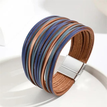 HARAHU Дамски гривна ko-38698 - Синя / Кафява kp38698 (ko-38698)