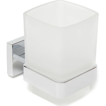 SAT Simply S Držiak pohárov chróm / mliečne sklo SATDSIMS27