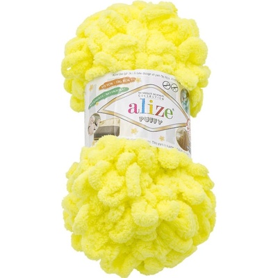 Bellatex Příze PUFFY 100g / 9 m žlutá