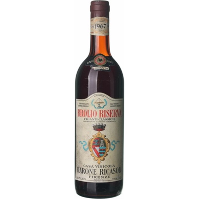 Barone Ricasoli Chianti Riserva suché červené 1967 0,75 l (holá láhev)