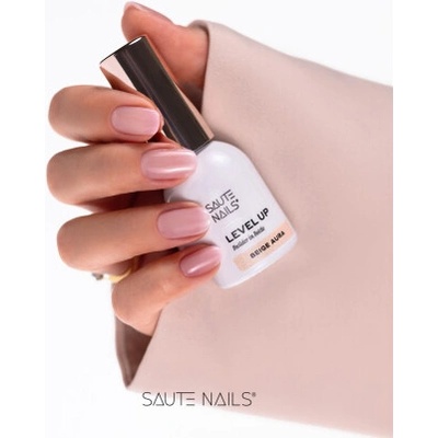 Saute Nails stavební gel na nehty Level Up Beige Aura 8 ml