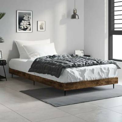 Nábytek XL 832306 Rám postele bez matrace kouřový dub kompozitní dřevo