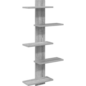 vidaXL Плаваща стена Сив Сонома 48, 5 x 15 x 101 см Инженерна дървесина (8012201)