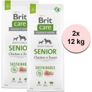 Brit Care Sustainable Senior Chicken & Insect 2 x 12 kg