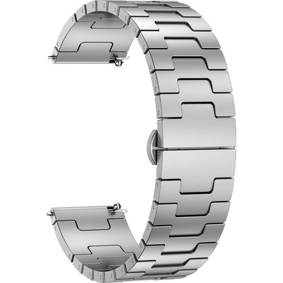 VSECHNONAMOBIL 97086 H-SHAPED Kovový řemínek pro Huawei Watch GT 5 46mm / GT 6 46mm / Watch GT 5 Pro 46mm stříbrný